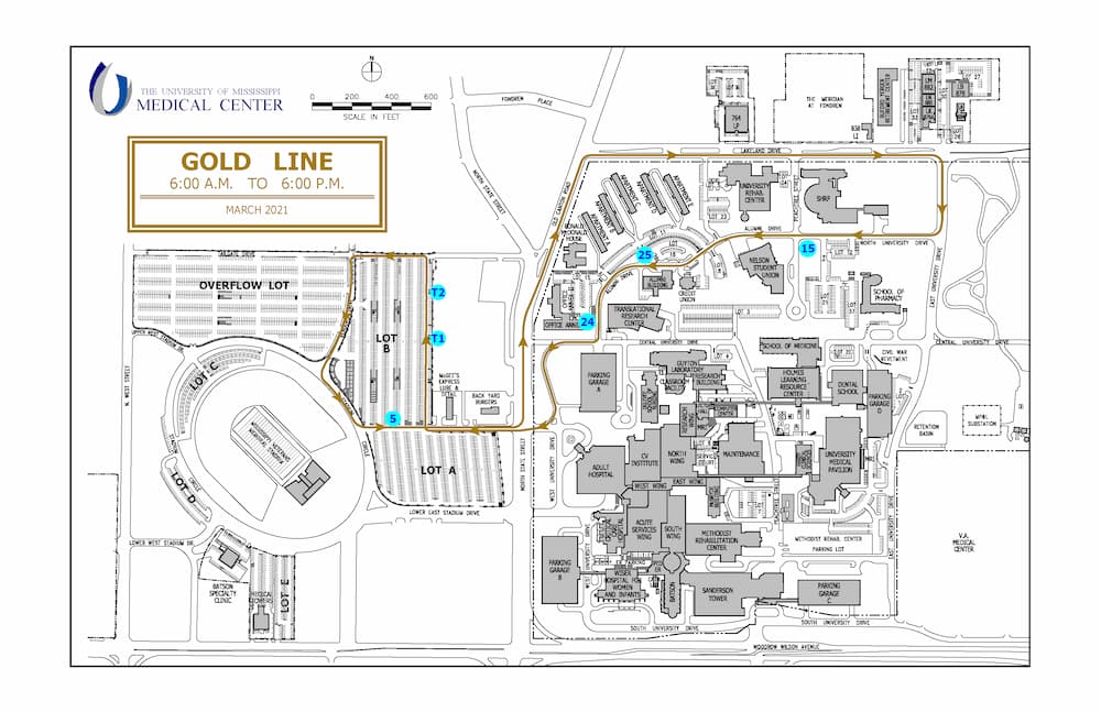 To view the Gold Line via the online Shuttle Tracker  click "View the Online Shuttle Tracker" above.