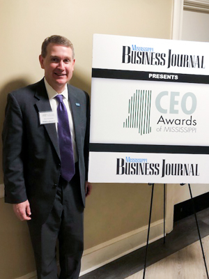 Dr. Guy Giesecke is all smiles after being named among the CEOs of the Year by the Mississippi Business Journal.