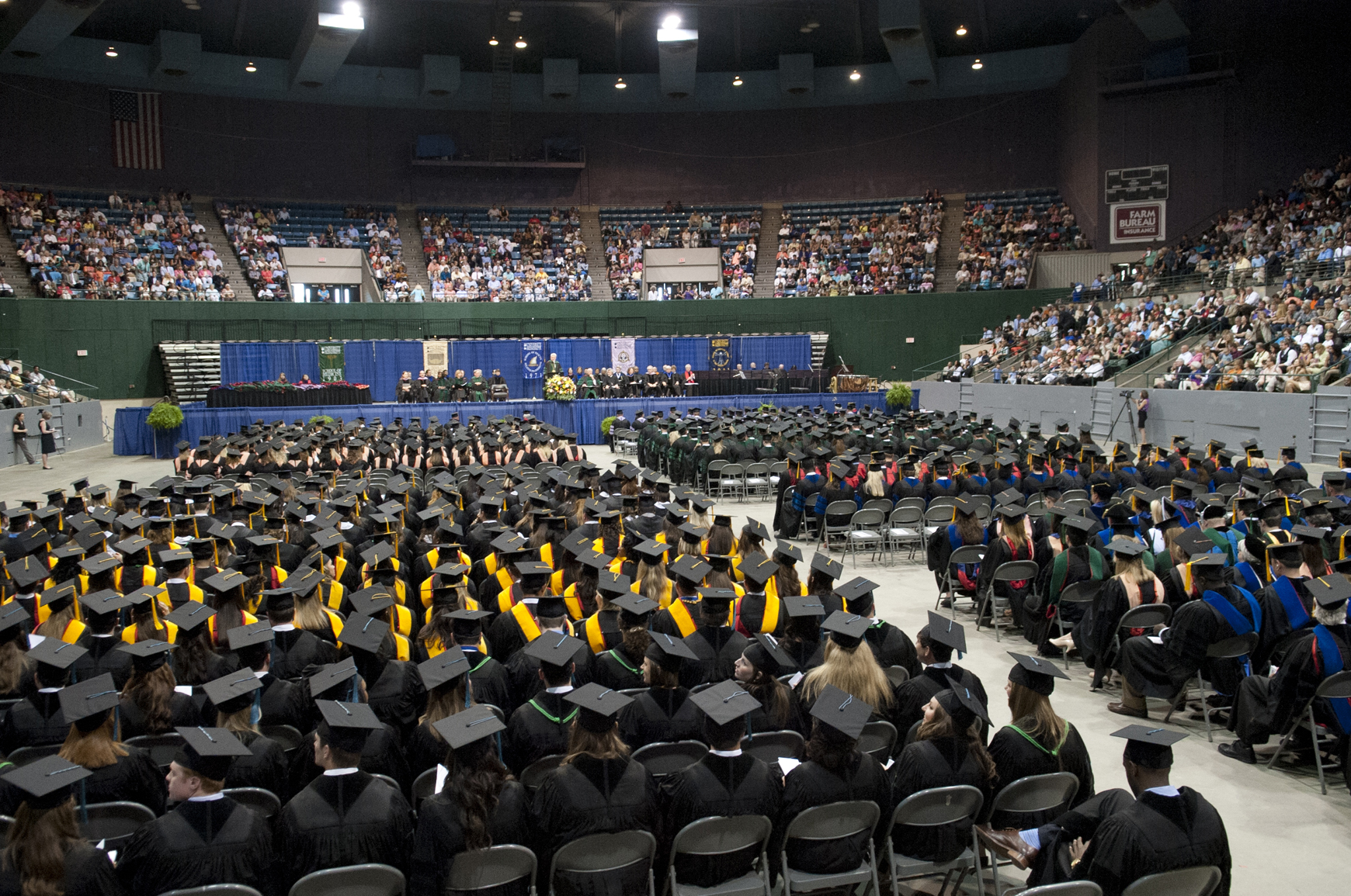 Thousands gathered to cheer on loved ones and share in the celebration of the University of Mississippi Medical Center's 58th annual commencement ceremonies May 23 at the Mississippi Coliseum in Jackson. A record 846 students received degrees in the health professions.