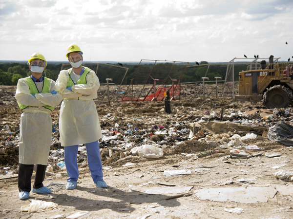 Going above, beyond and to the landfill for patient care