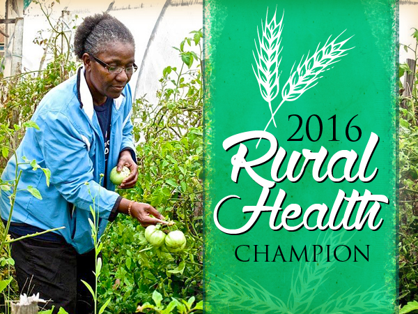 Champion of rural health promotes farming fresh veggies, fruits