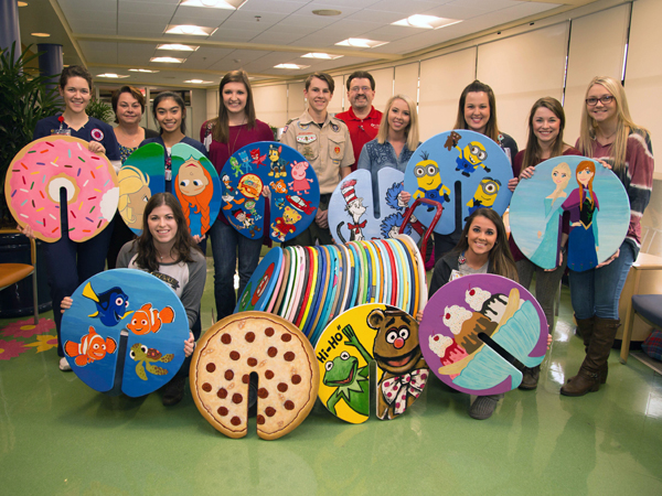 Nursing students lend artistic hand to scout's project