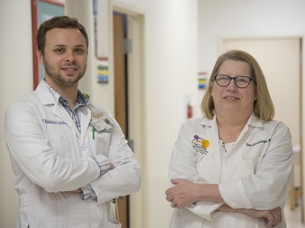 Nurse Kyle Possemato and Weisenberger are ready to see patients at the new Children's of Mississippi Complex Care Clinic.