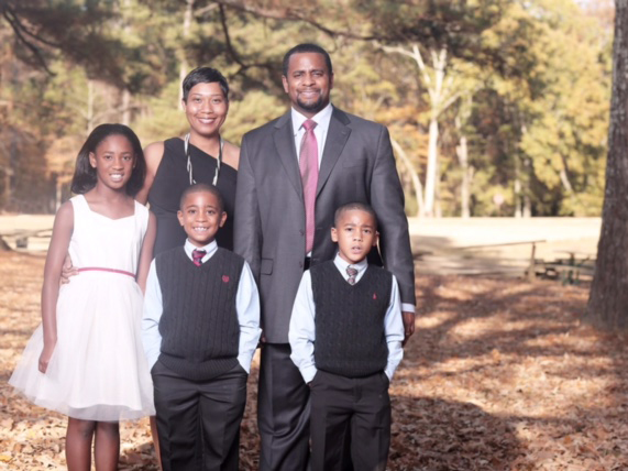 Members of the Devaul family include, from left, Madison, Kenisha, Joshua, Driscoll and Matthew.