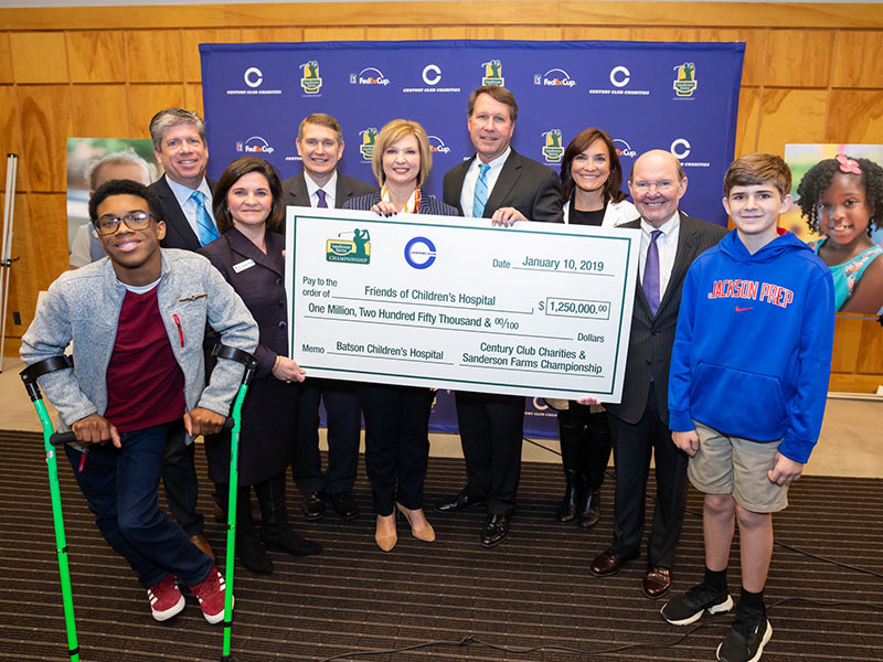 Sanderson Farms Championship host sets record with $1.25 M gift to Friends of Children’s Hospital