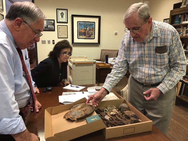 A movable feast: Librarian returns artifacts found during lunchtime rambles