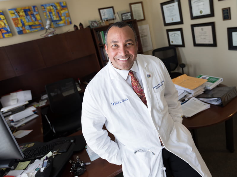 Dr. Leandro Mena is professor and chair of the Department of Population Health Science. He co-authored a paper illustrating the outsized impact of the COVID-19 pandemic on disproportionately black counties.
