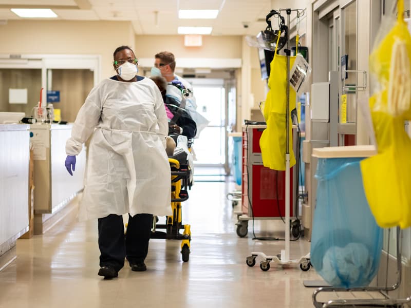 For sickest patients with COVID, struggle for recovery begins with emergency care