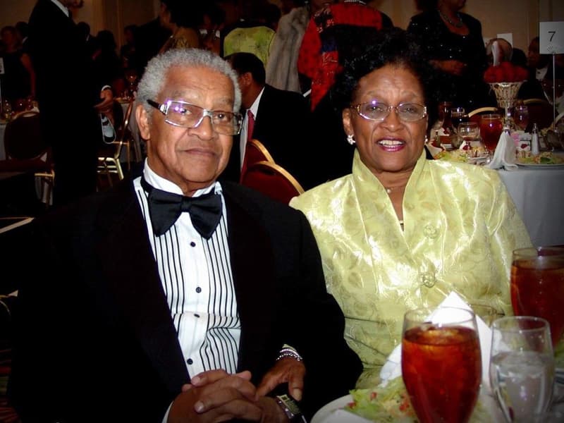 Dr. Aaron Shirley and Dr. Ollye Shirley attend a gala together in 2008. (Photo courtesy of Terrence Shirley)