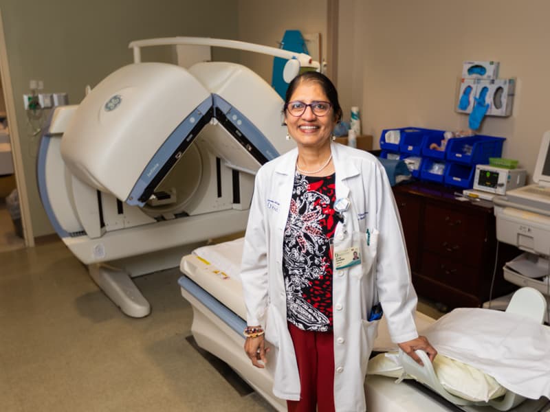 Dr. Vani Vijayakumar chose nuclear medicine as a career because it allows her, among other things, to diagnose cancer patients and then treat them.