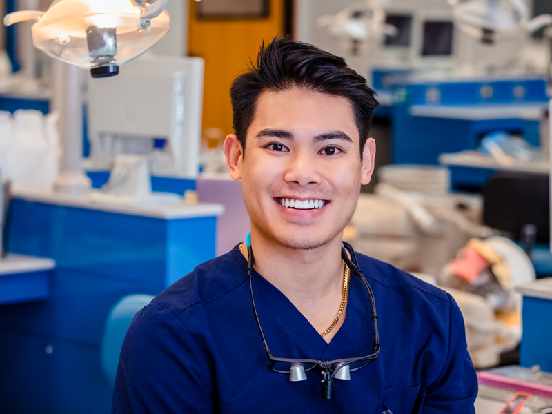Hieu Vuong of Pass Christian is the sole male student in the School of Dentistry's dental hygiene program.