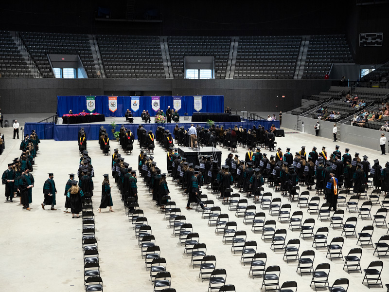 The School of Health Related Professions boasted its first Doctor of Occupational Therapy graduating class during commencement May 28 in the Mississippi Coliseum.