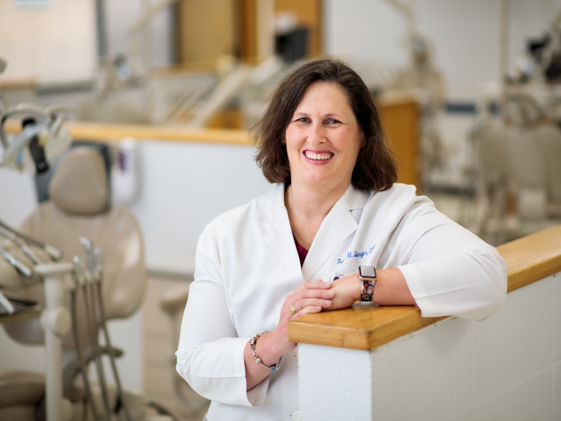 Dr. Tracy Dellinger has been honored with creation of a new SOD development fund, the Tracy M. Dellinger DDS Patient Assistance Fund. Dellinger is Department of Care Planning and Restorative Sciences professor and chair for the past five years.