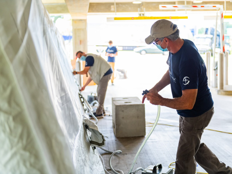 A 32-bed Samaritan's Purse field hospital that includes five intensive care beds is set to open Wednesday at UMMC. Courtesy of Samaritan’s Purse