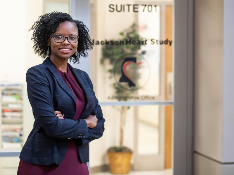 Dr. April Carson started her tenure as director of Jackson Heart Study in September 2021. She will lead the project through thousands of participant exams, implementing the findings and training Mississippi's next generation of health leaders.