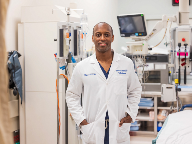 Dr. Joshua Norman is an assistant professor of emergency medicine, practicing in the Adult Emergency Department.