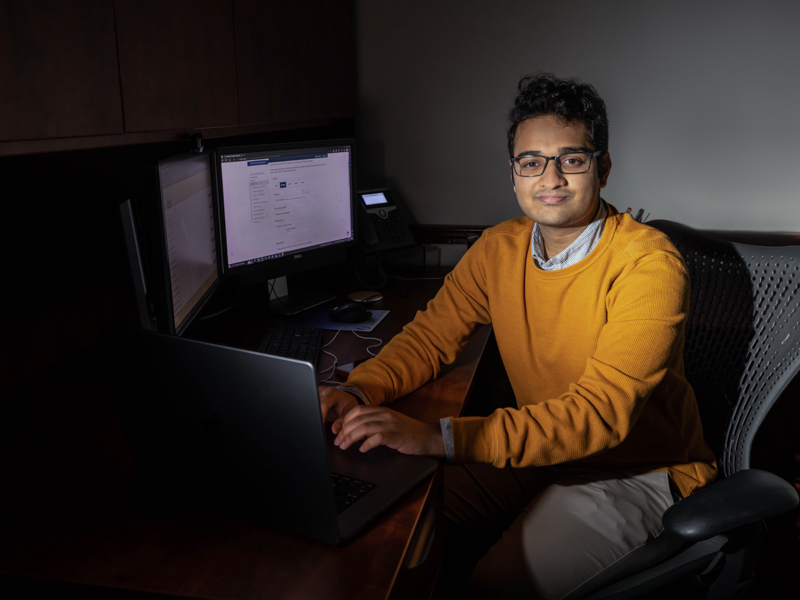 Vishal Balaji is a database analyst for the UMMC Office of Development.