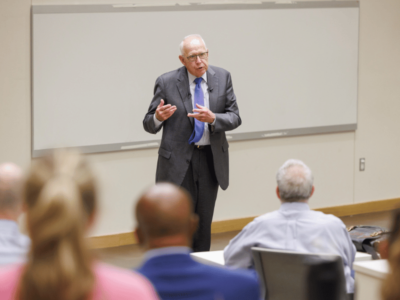 Dr. Darrell Kirch, featured speaker for last week's Vice Chancellor Lecture Series, is lending his voice, and sharing his story, for the cause of resilience in the battle against provider burnout.