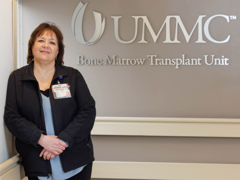 Dr. Pam Farris is the nurse manager of the Bone Marrow Transplant Unit.