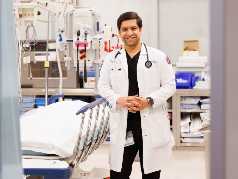 Dr. Utsav Nandi, an emergency department physician, earned a master's degree from the School of Population Health to better serve his patients.