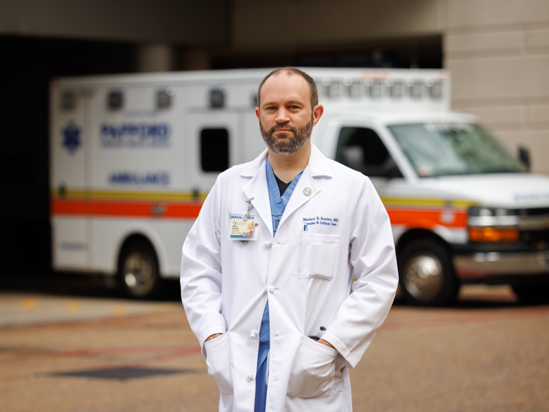 Dr. Matthew Kutcher, associate professor of surgery and emergency medicine, was a site investigator on the CAVALIER study.