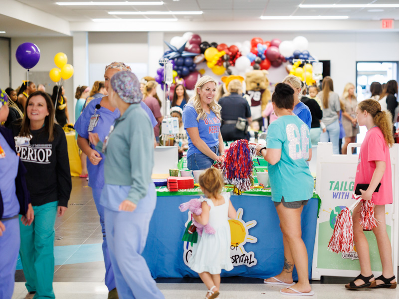 Friends of Children's Hospital brought football fun to Children's of Mississippi patients Sept. 24.