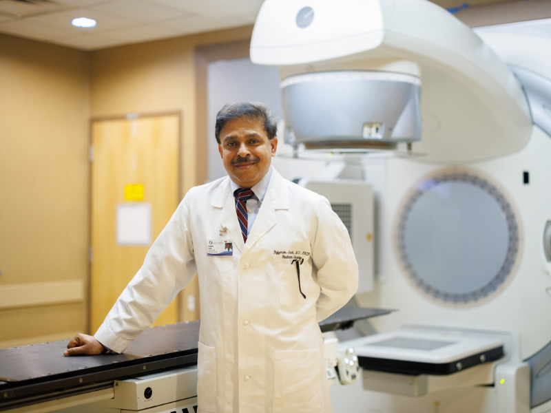 Dr. Rojymon Jacob was appointed chair of the Department of Radiation Oncology in 2024.