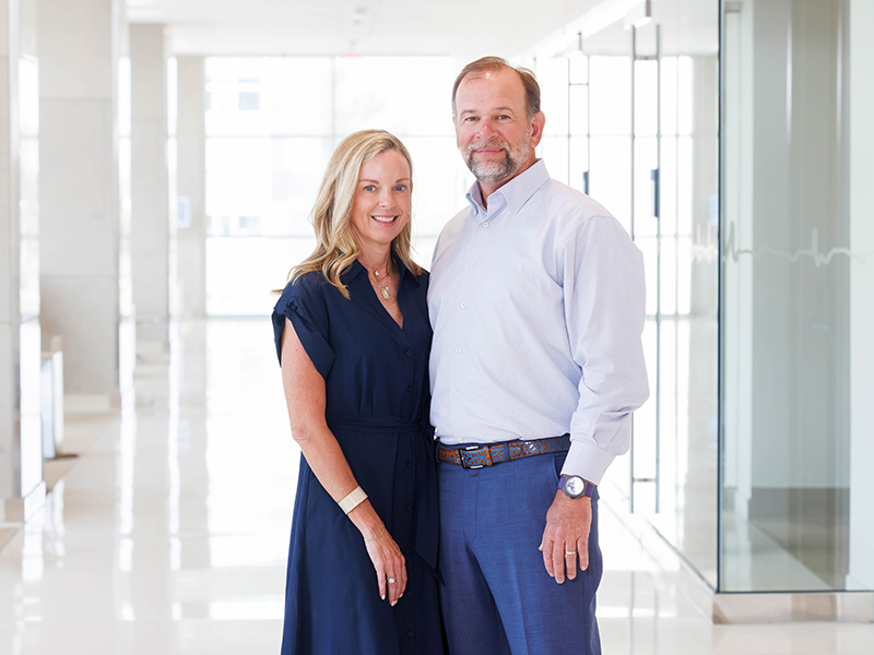 Amanda and Payton Lockey donated $1 million to the capital campaign for the UMMC Cancer Center for Research Institute.