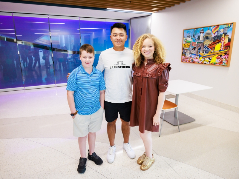 The 2024 Sanderson Farms Championship winner swung by Children’s of Mississippi while visiting Jackson. The 2025 PGA TOUR event is Sept. 29-Oct. 5 at the Country Club of Jackson.