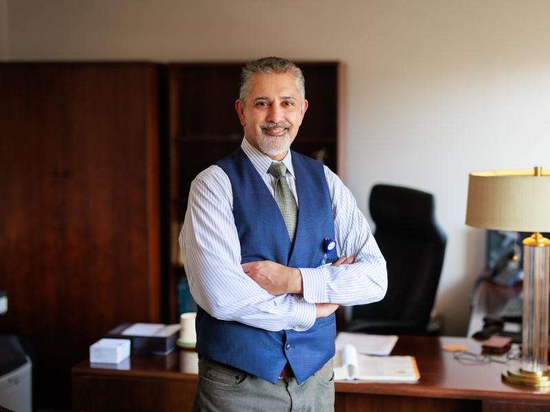 Dr. Rakesh Chandra follows Dr. Scott Stringer as the second chair of the Department of Otolaryngology - Head and Neck Surgery since the department's founding in 2002.