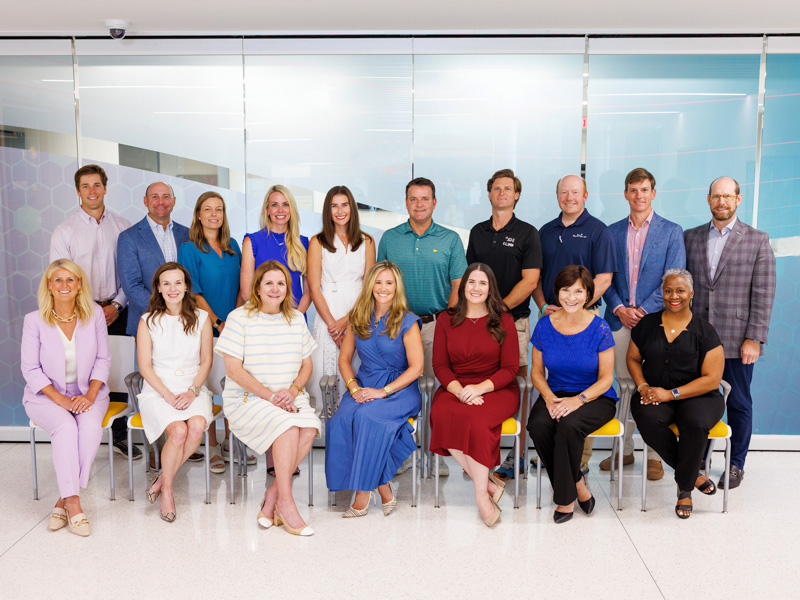 Friends of Children’s Hospital's 2025-2026 board of directors includes, from left, Byron Burkhalter, Mark Hosemann, Jordan Bryan, Katherine Woodall, Maggie West, Michael Boerner, Sanford Moore, Dr. Adam Adcock, Ben James, Kirk Sims, Meredith Aldridge, Samantha Moore, Jennifer Johnson, Mary Clift Abdalla, Caitlin Foreman, Dr. Mary Taylor and Jia Scott.