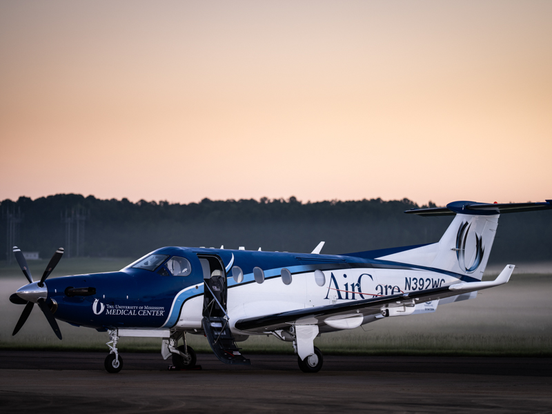 AirCare 5 adds fixed-wing capability to UMMC’s AirCare fleet, providing another transport option for patients traveling greater distances or when helicopter transport is less practical.