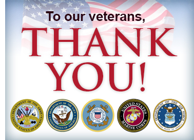 To our veterans, THANK YOU!
