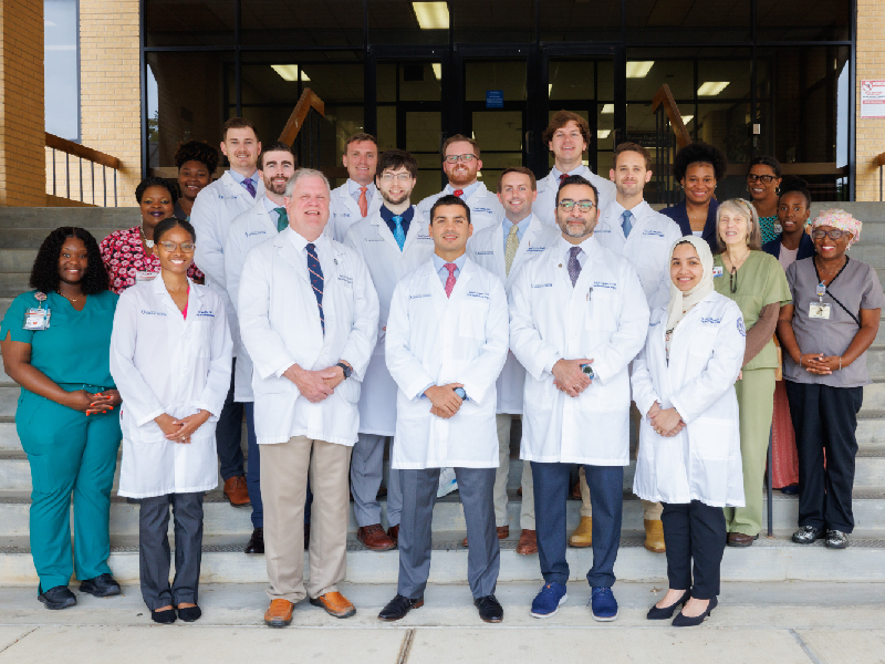 Group photo of the UMMC Oral-Maxillofacial Surgery Residency program faculty and staff