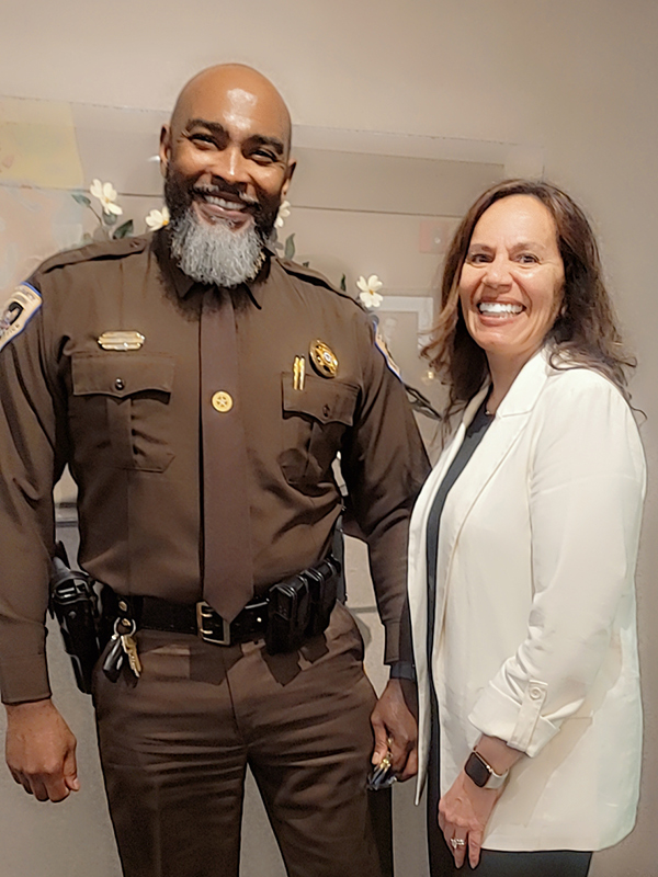 Sheriff Tyree Jones and Chief Dr. RaShall Brackney